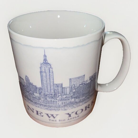 Starbucks Architecture Series New York City Coffee Mug 18 oz 2007 White Ceramic - Picture 1 of 10